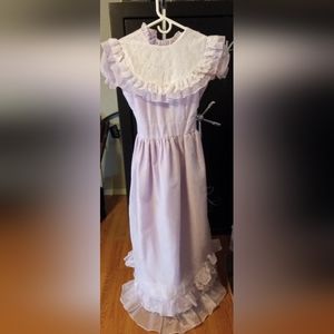 Vintage 80s homemade Easter dress XS